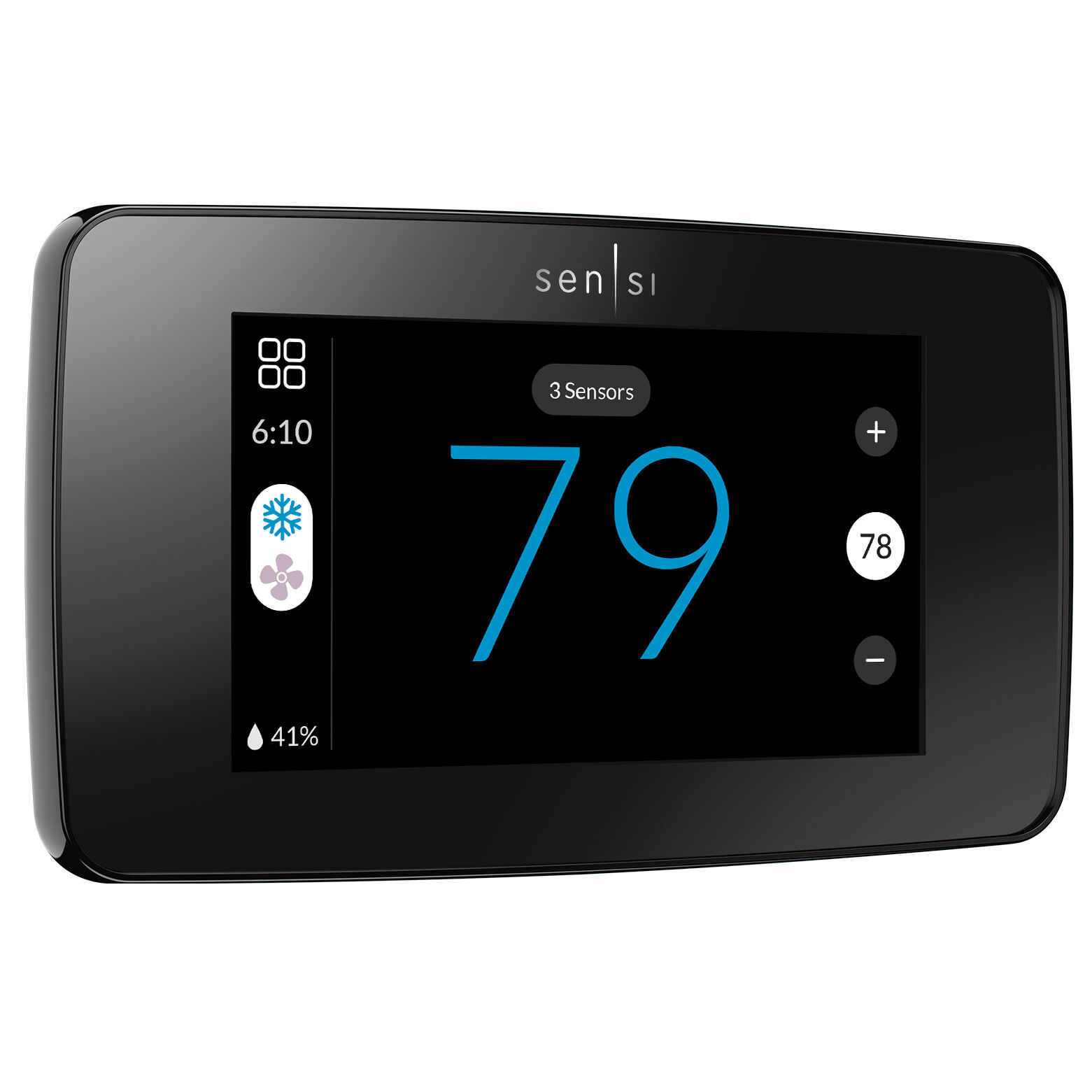Sensi Touch 2 smart thermostat Black | Evergy Marketplace